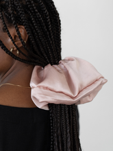 Load image into Gallery viewer, Rose Pink Silk scrunchie
