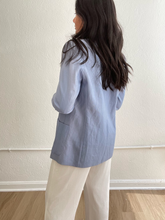 Load image into Gallery viewer, Vintage - Sky Linen Blazer