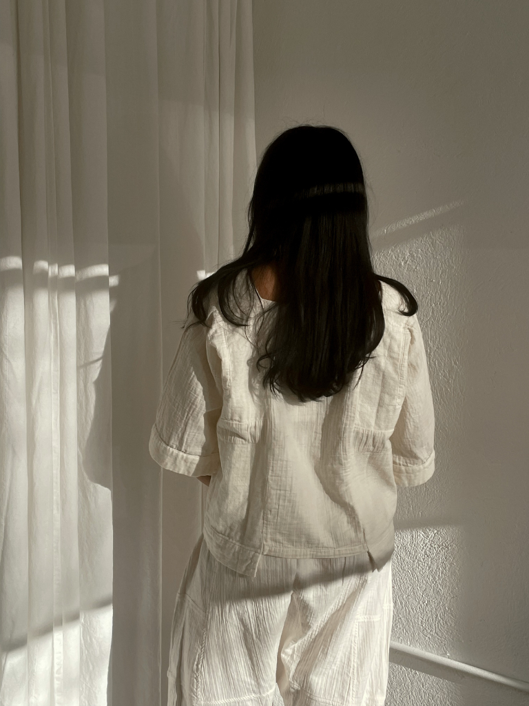 Block Top - Crinkled Cotton - Kinari