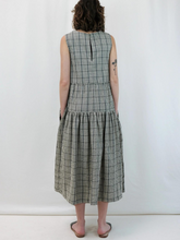 Load image into Gallery viewer, Tier Dress - Searsucker Plaid