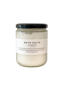 Harmony Bath Salts (vetiver, cedarwood, sandalwood)