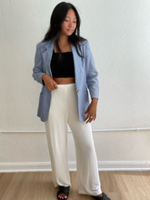 Load image into Gallery viewer, Vintage - Sky Linen Blazer