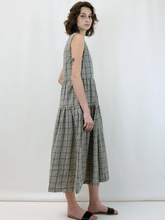 Load image into Gallery viewer, Tier Dress - Searsucker Plaid