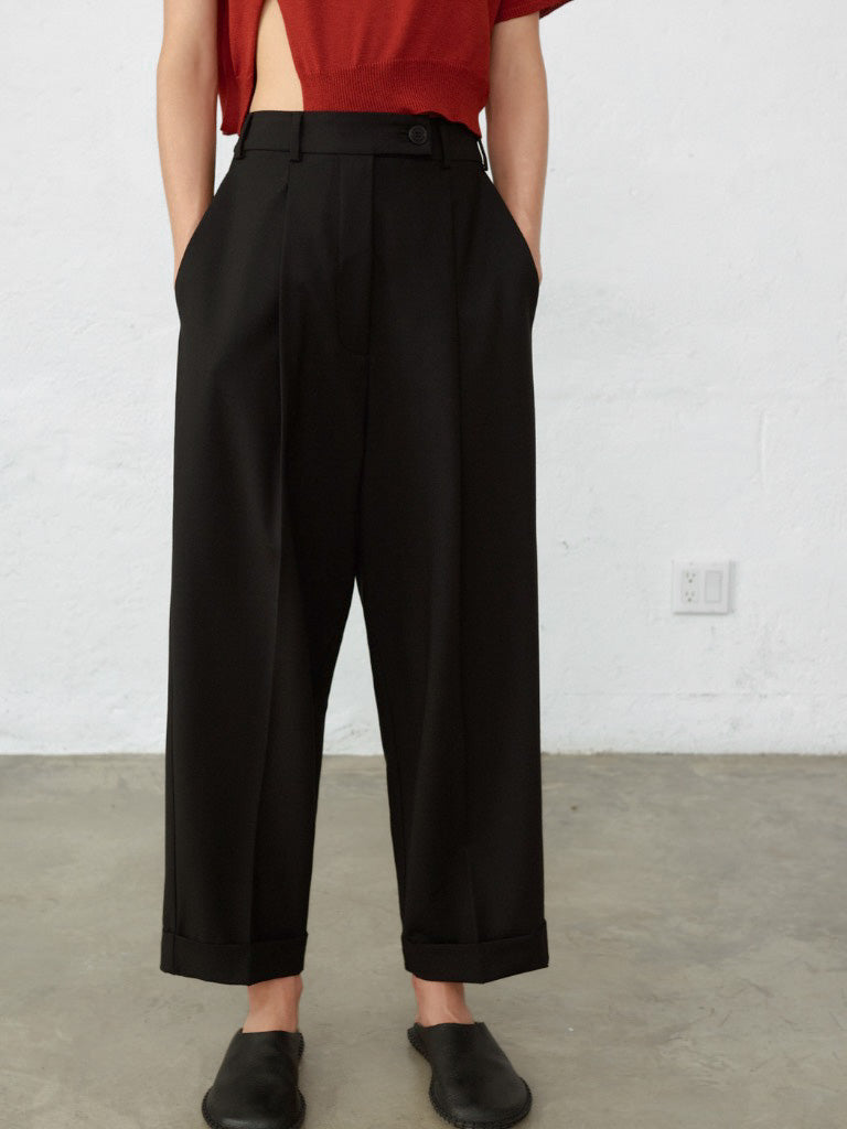 Tailoring Masculine Pants - Black