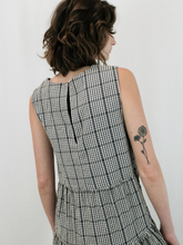 Load image into Gallery viewer, Tier Dress - Searsucker Plaid