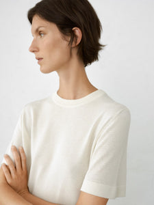 Viscose T-shirt - Marshmallow