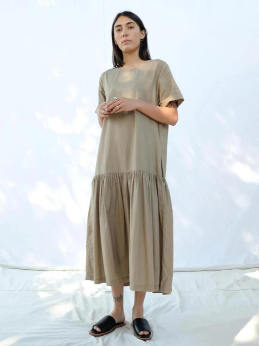 Tee Dress - Faded Olive
