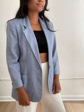 Load image into Gallery viewer, Vintage - Sky Linen Blazer