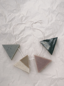 Osaka Triangle Soap (smoked sage + matcha)