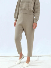 Load image into Gallery viewer, Knit Trouser - Faded Olive