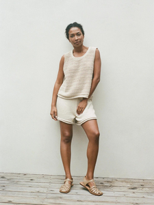 Rolled Hem Short - Flax