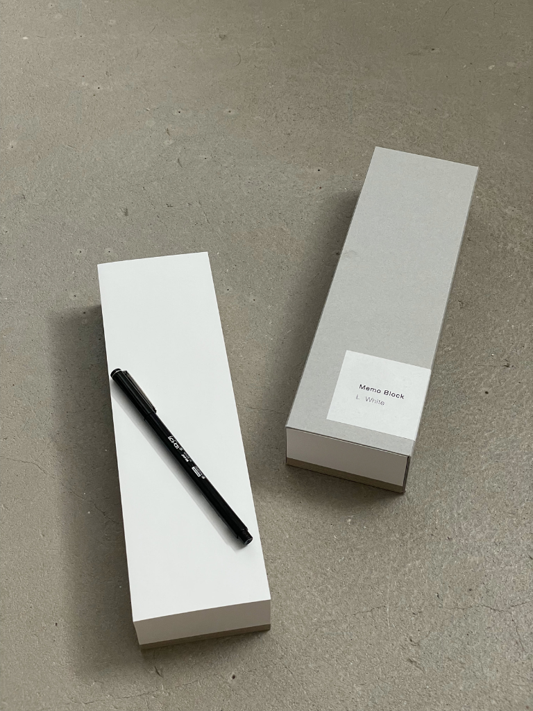 Large Memo Pad - White