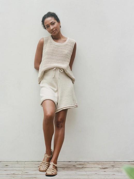 Rolled Hem Short - Flax