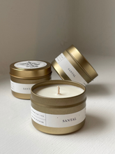 Load image into Gallery viewer, Santal Gold Tin Candle