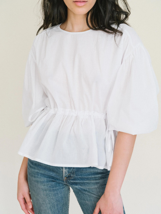 Ivy Blouse - White Voile