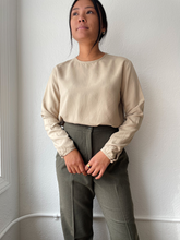 Load image into Gallery viewer, Beige Silk Blouse