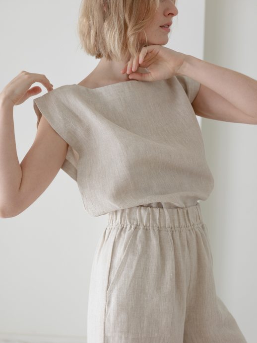 Everyday Top - Natural Linen