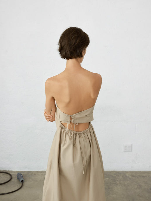 Strapless Dress - Toasted