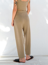 Load image into Gallery viewer, Knit Trouser - Faded Olive