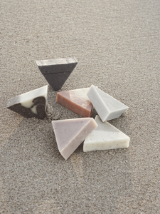 Osaka Triangle Soap (smoked sage + matcha)