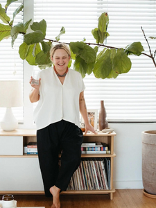 Everyday Top in Cotton Lyocell - Natural