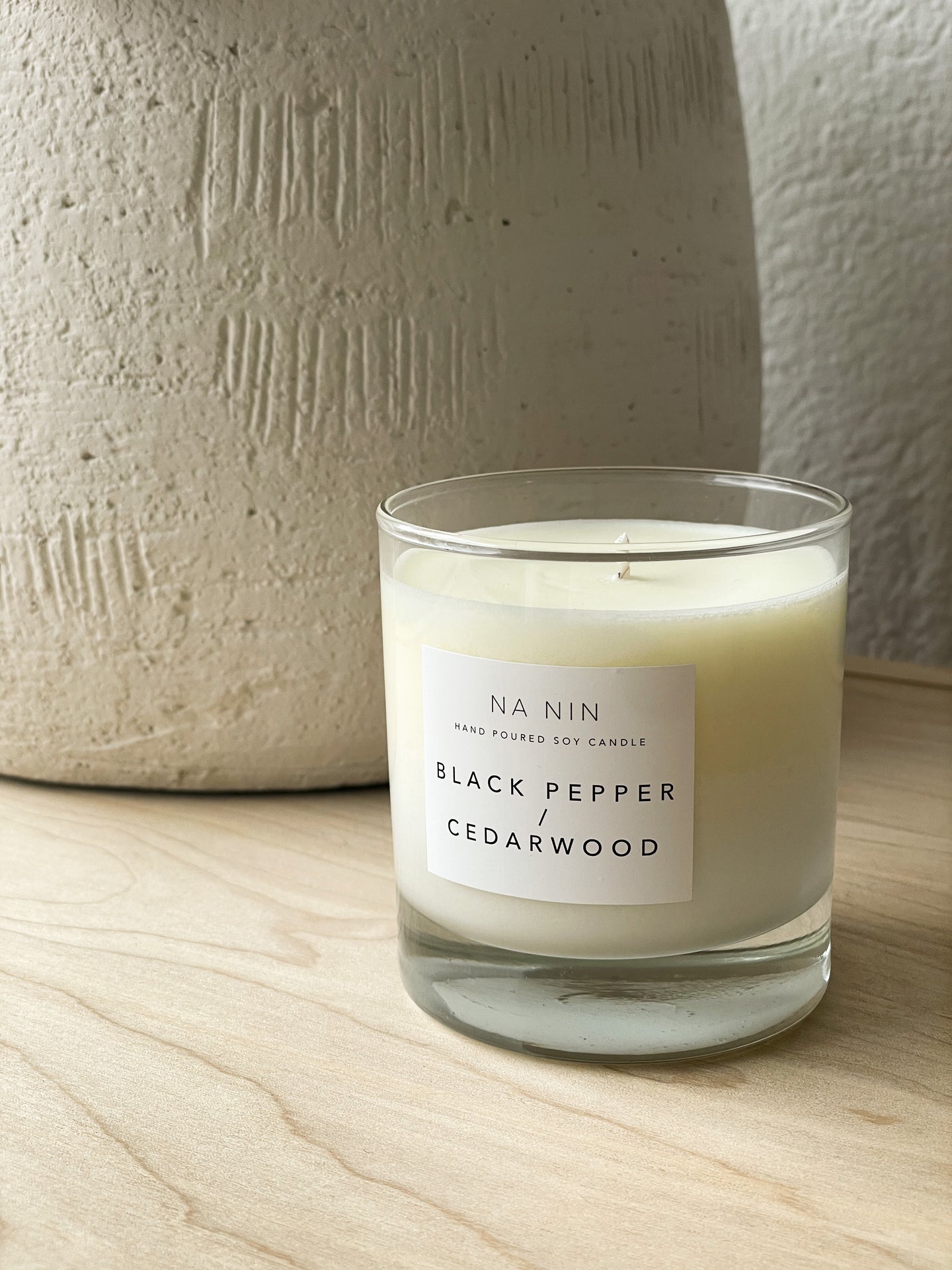 Black Pepper & Cedarwood Candle - Available in 5oz & 8oz