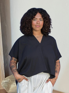 Everyday Top in Cotton Lyocell - Black
